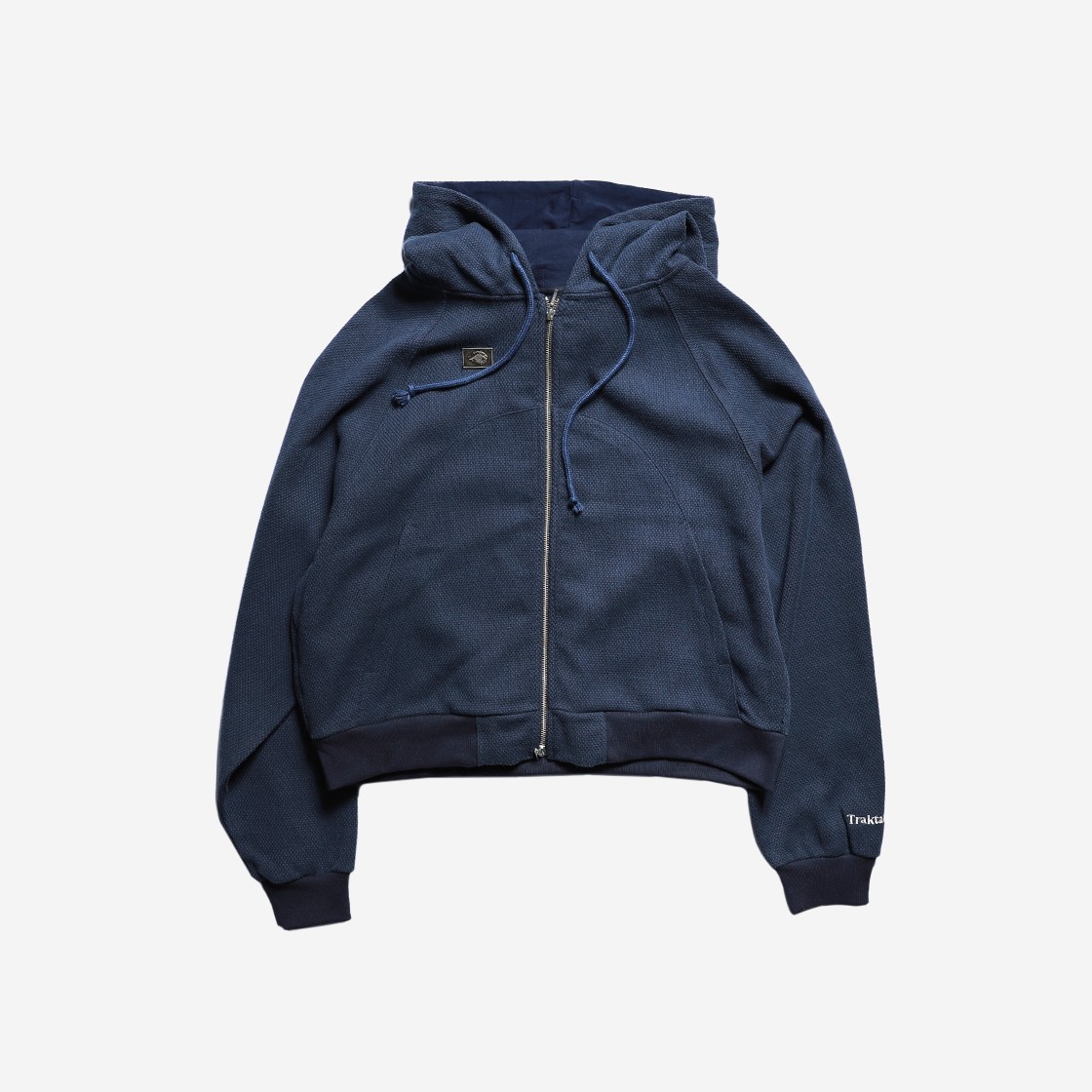 Traktat Round Shoulder Zip-Up Hoodie Navy 상세 이미지 1