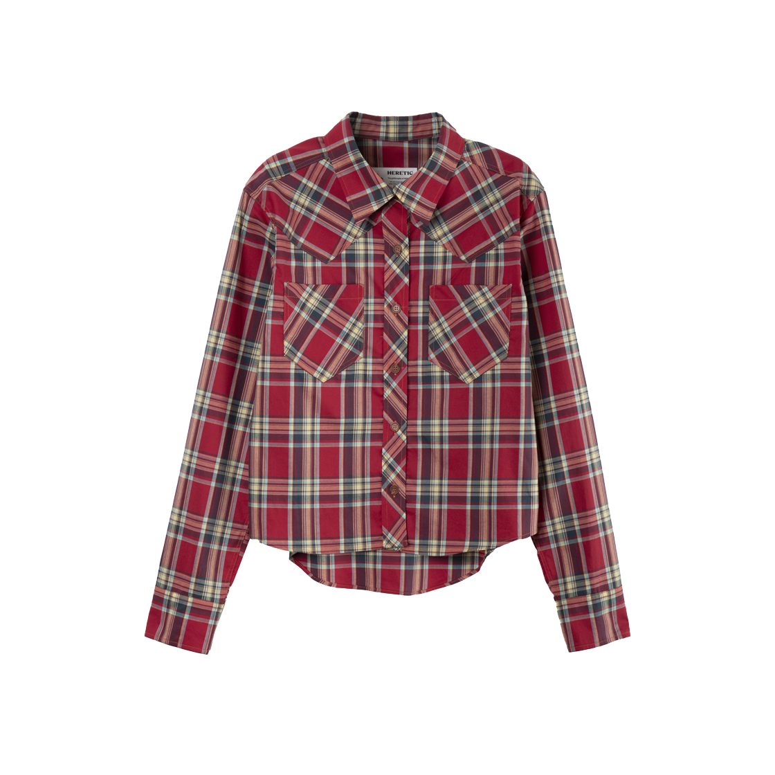 Heretic Western Check Shirt Red 상세 이미지 1