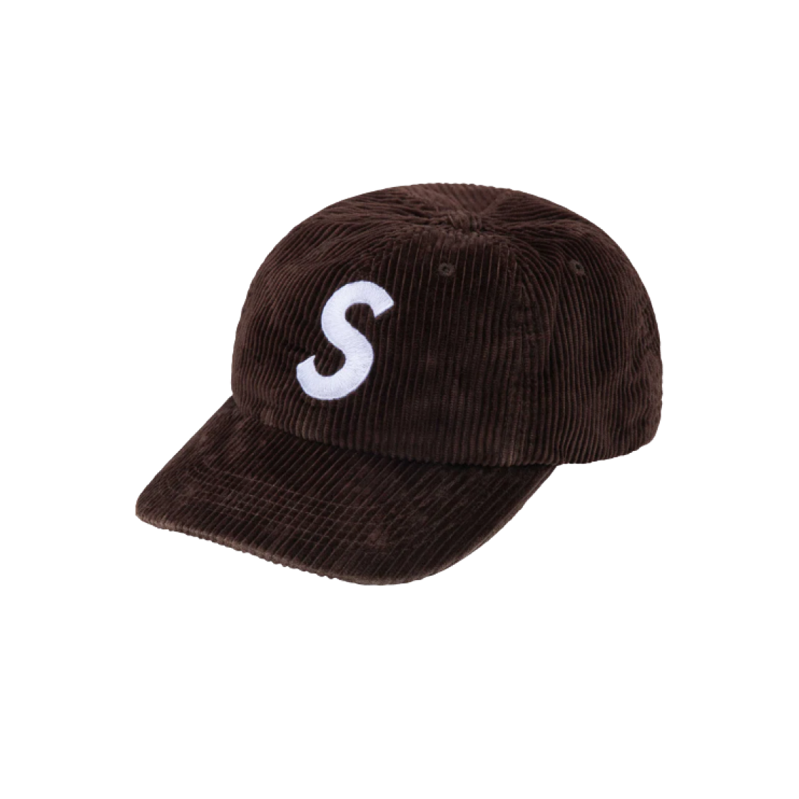 Supreme Corduroy S Logo 6-Panel Dark Brown - 24FW 상세 이미지 1