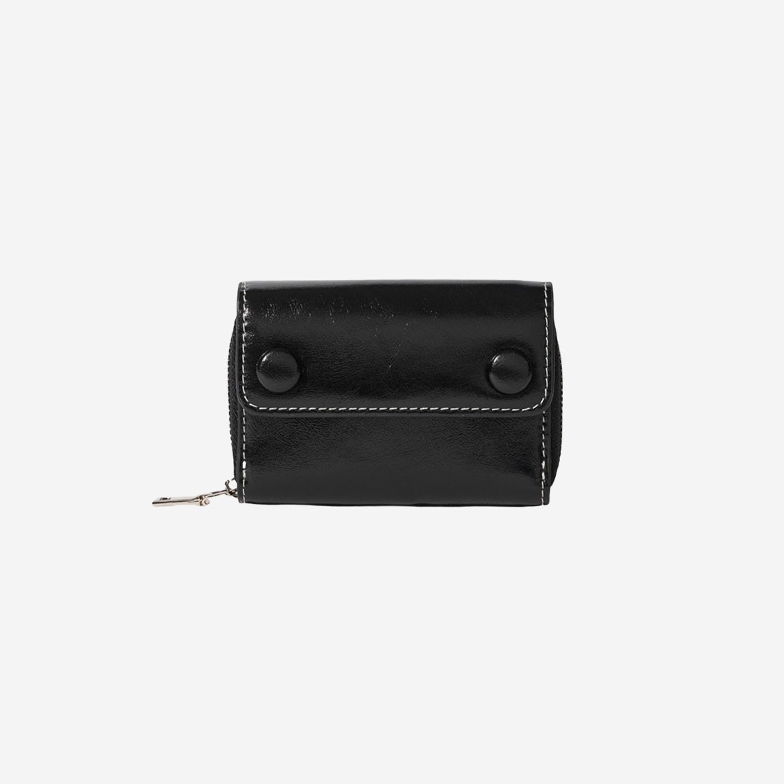 Le Masque Dot Pocket Coin & Card Wallets Black 상세 이미지 1