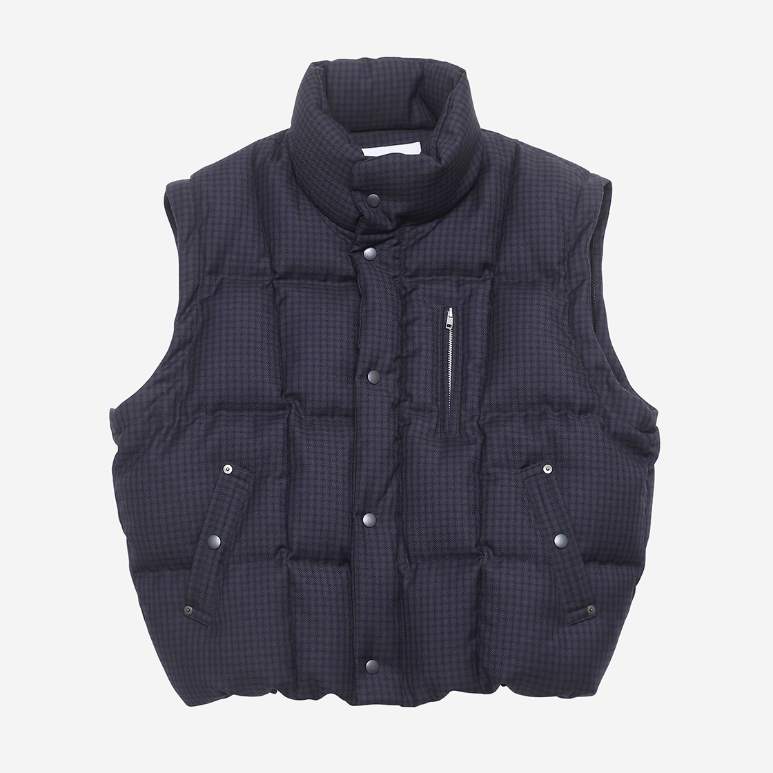 [KREAM 단독 / 예약 배송] Haleine Detachable Midneck Goose Down Jacket Navycheck (VJ403) 상세 이미지 2