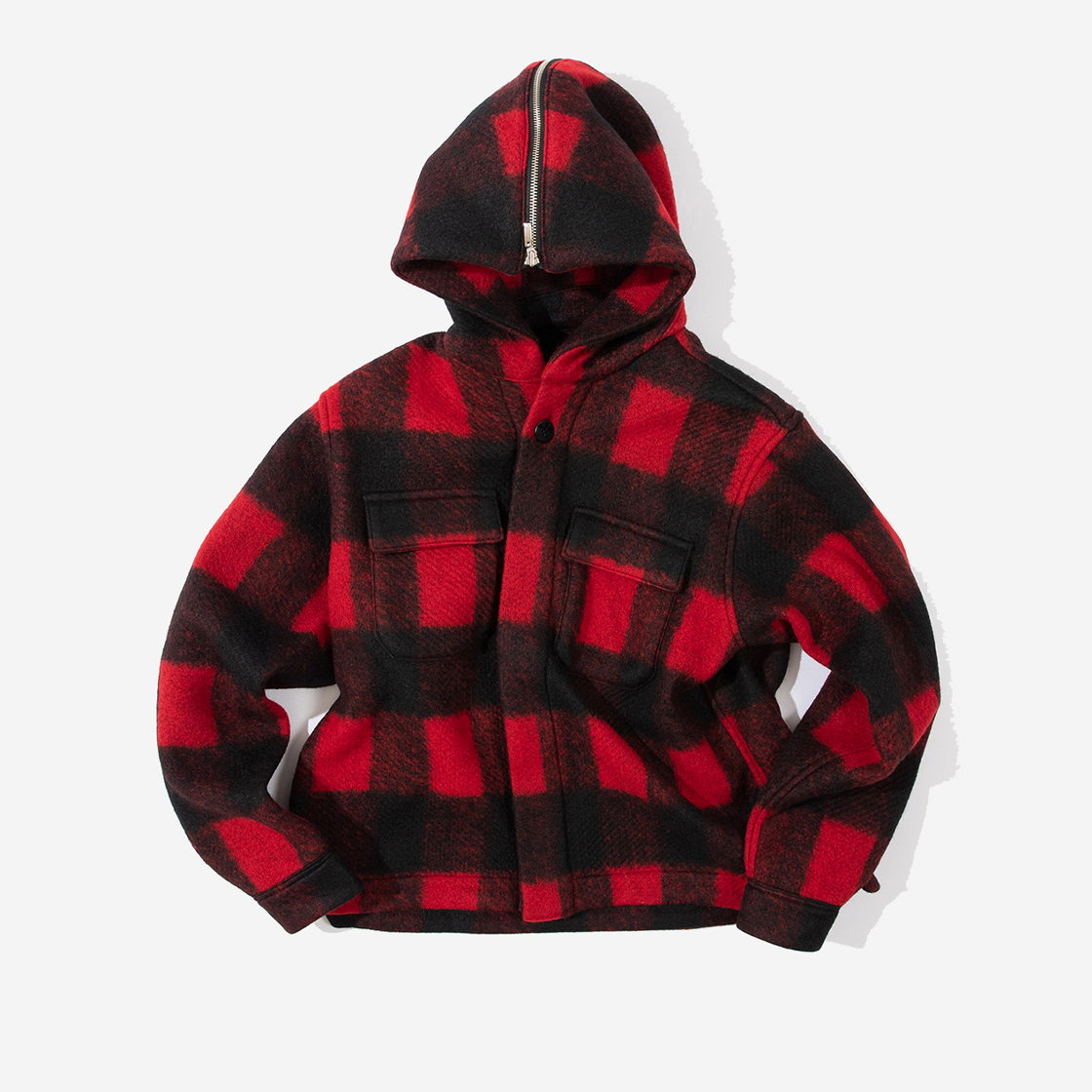 트렁크프로젝트 체크 후디 재킷 레드(TRUNKPROJECT Check Hoodie Jacket Red) - 3
