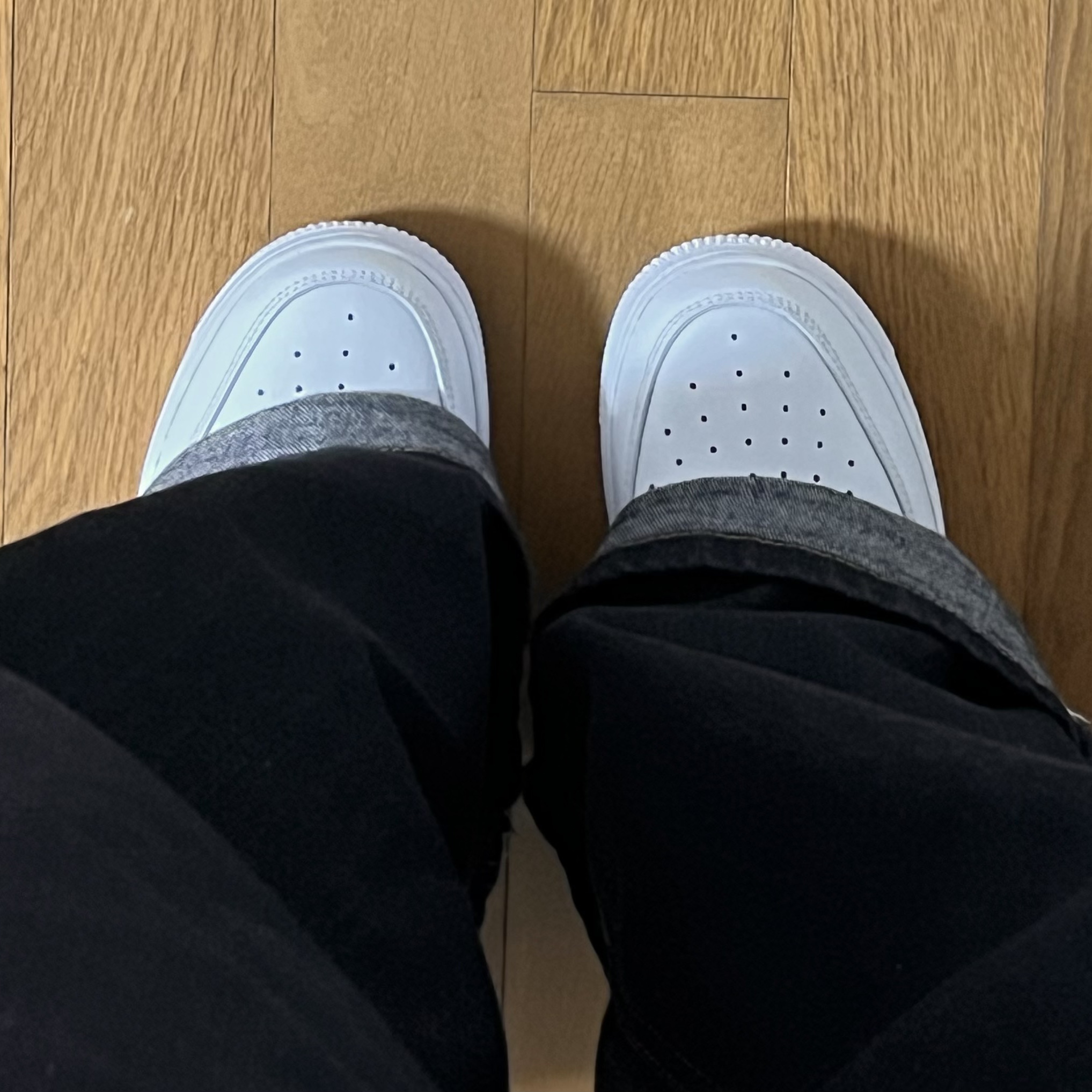 (W) Nike Air Force 1 '07 Low White 착용 스타일 - 3