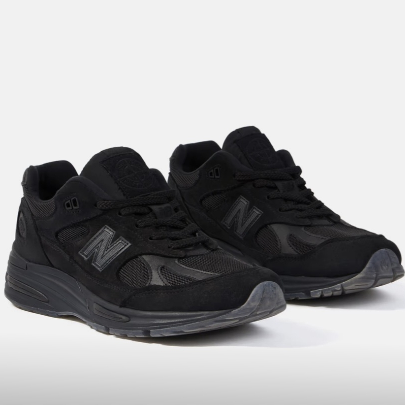 New Balance x Stone Island 991v2 Made in UK Black 착용 스타일 - 5
