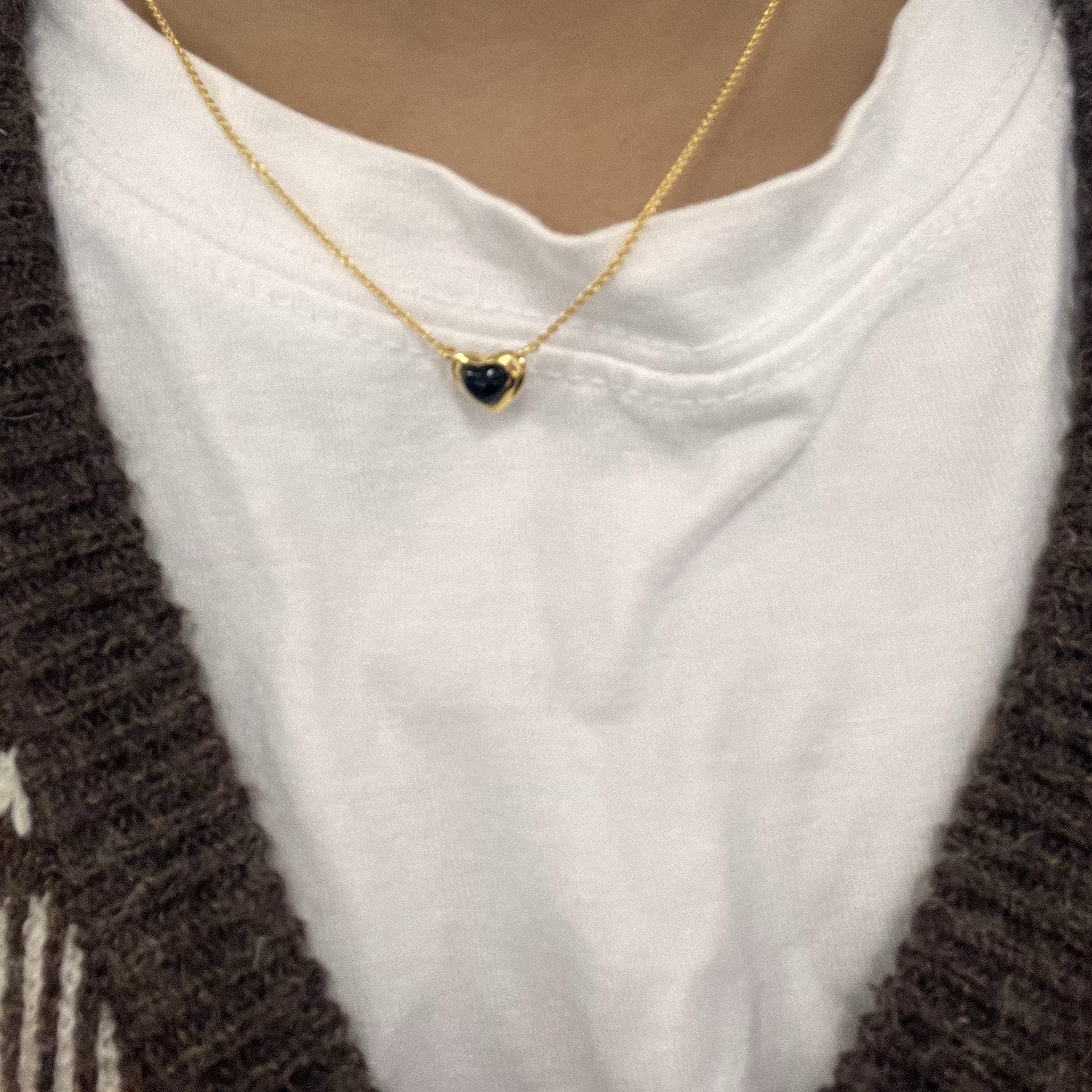 Missoma Love Days Necklace Black Onyx - 24FW 착용 스타일