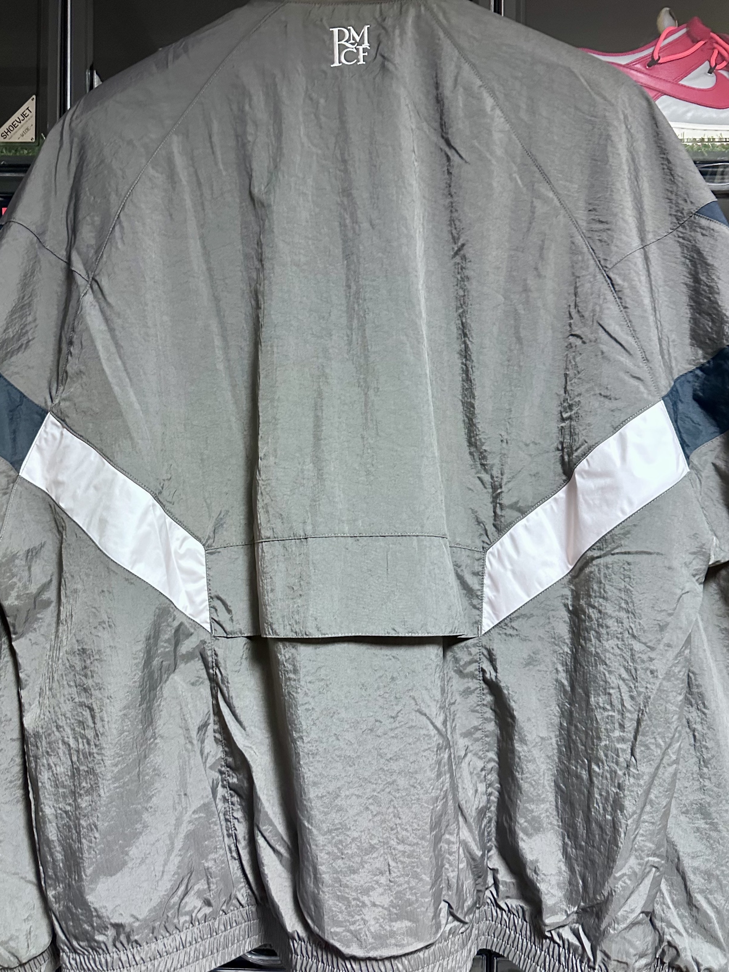 Adidas Real Madrid Originals Track Top Charcoal Grey - KR Sizing 착용 스타일 - 2