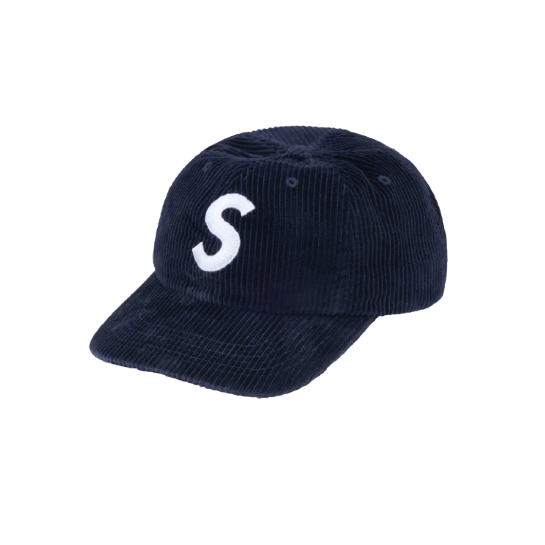 Supreme Corduroy S Logo 6-Panel Navy - 24FW 상세 이미지 1