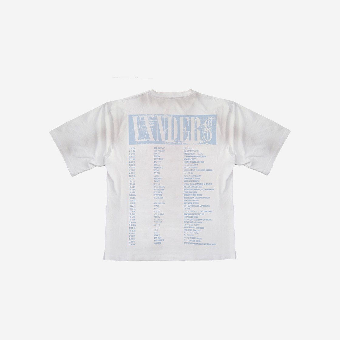 VENDORS X$ Smiley Wolrd Tour T-Shirt White 상세 이미지 2