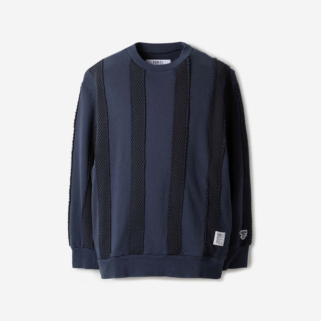 Series Fdmtl Obi Stripe Sweatshirt Indigo 상세 이미지 1