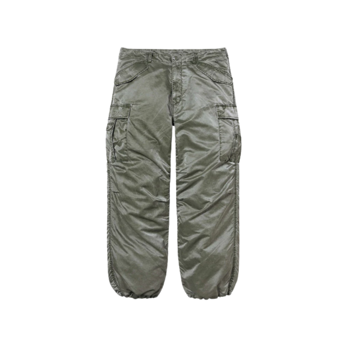 Supreme Washed Flight Satin Cargo Pants Olive - 24FW 상세 이미지 2