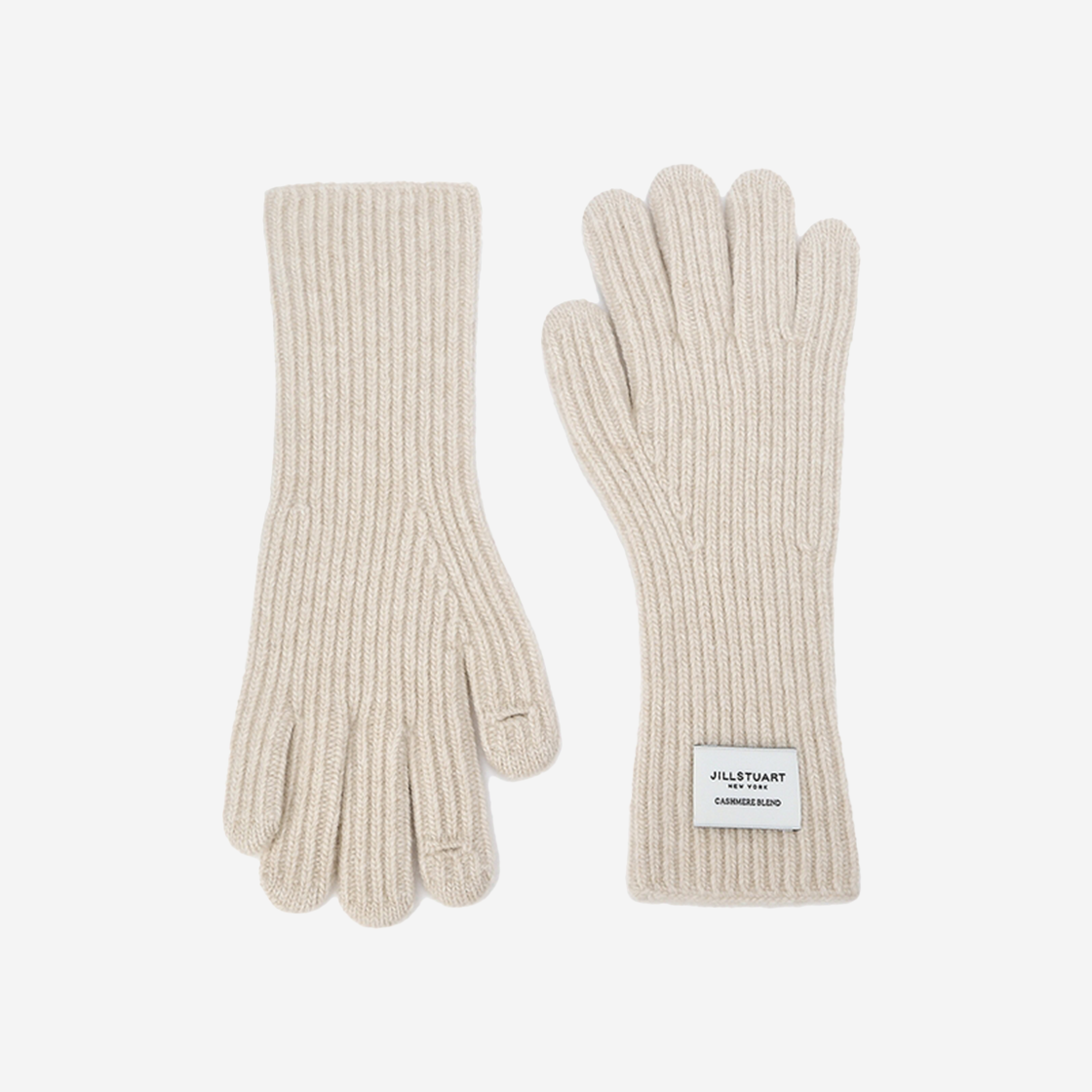 Jillstuart Acc Finger Hole Cashmere Blended Gloves Beige 상세 이미지 1