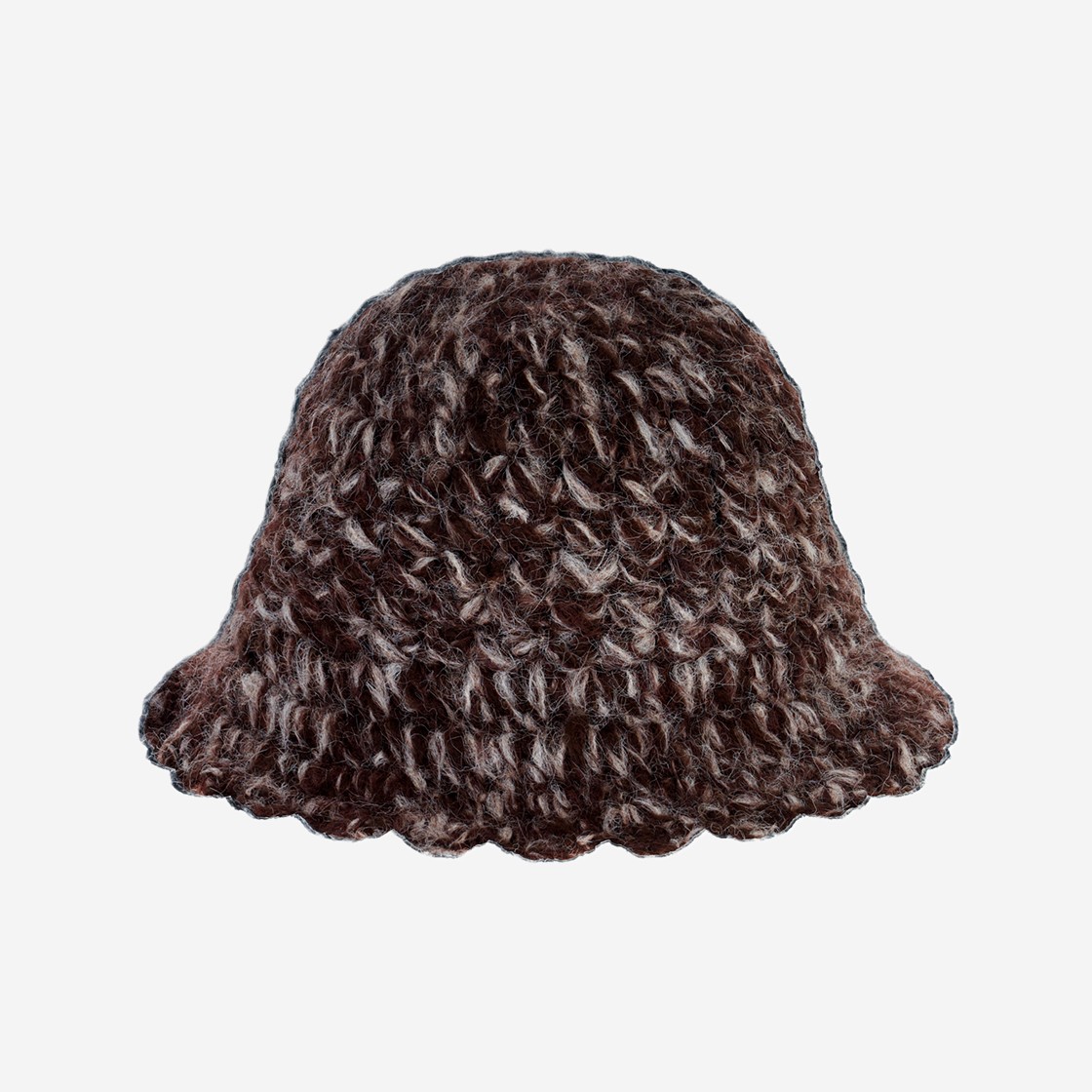 Allincomplete Mixed Crochet Hat Brown 상세 이미지 1