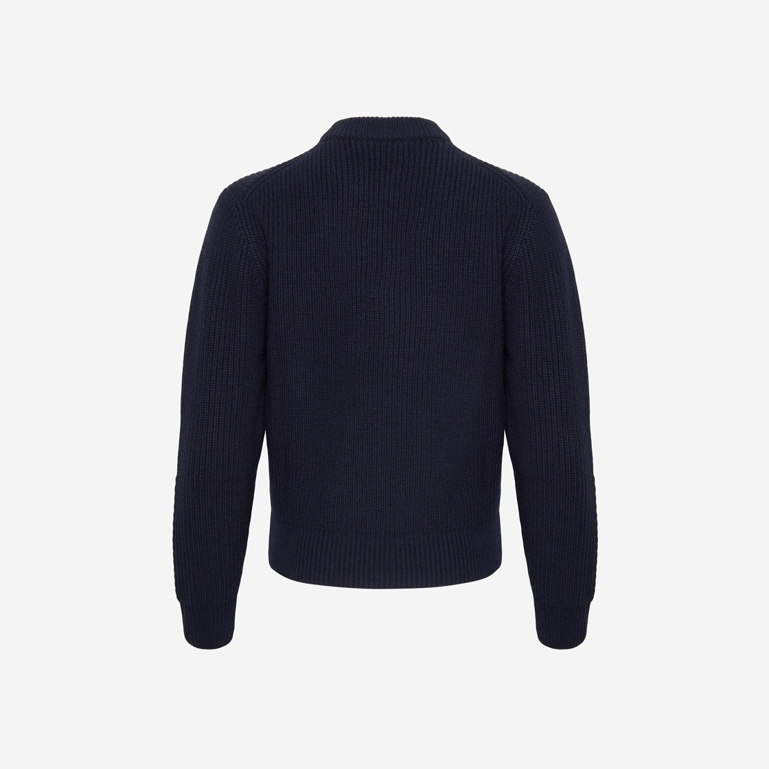 (W) Noice Wool Logo Crew Neck Sweater Navy 상세 이미지 2