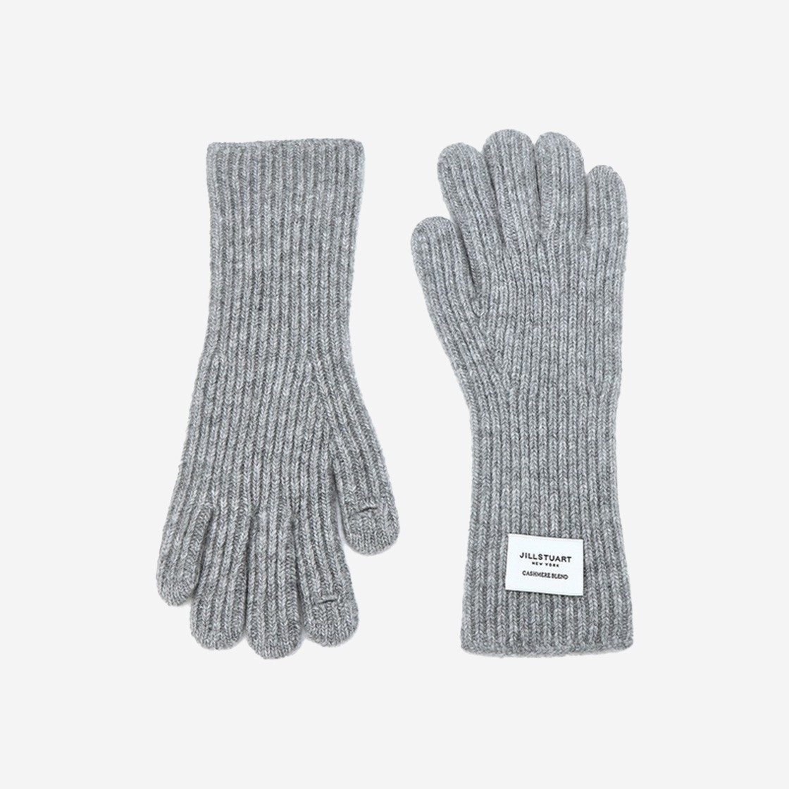 Jillstuart Acc Finger Hole Cashmere Blended Gloves Grey 상세 이미지 1