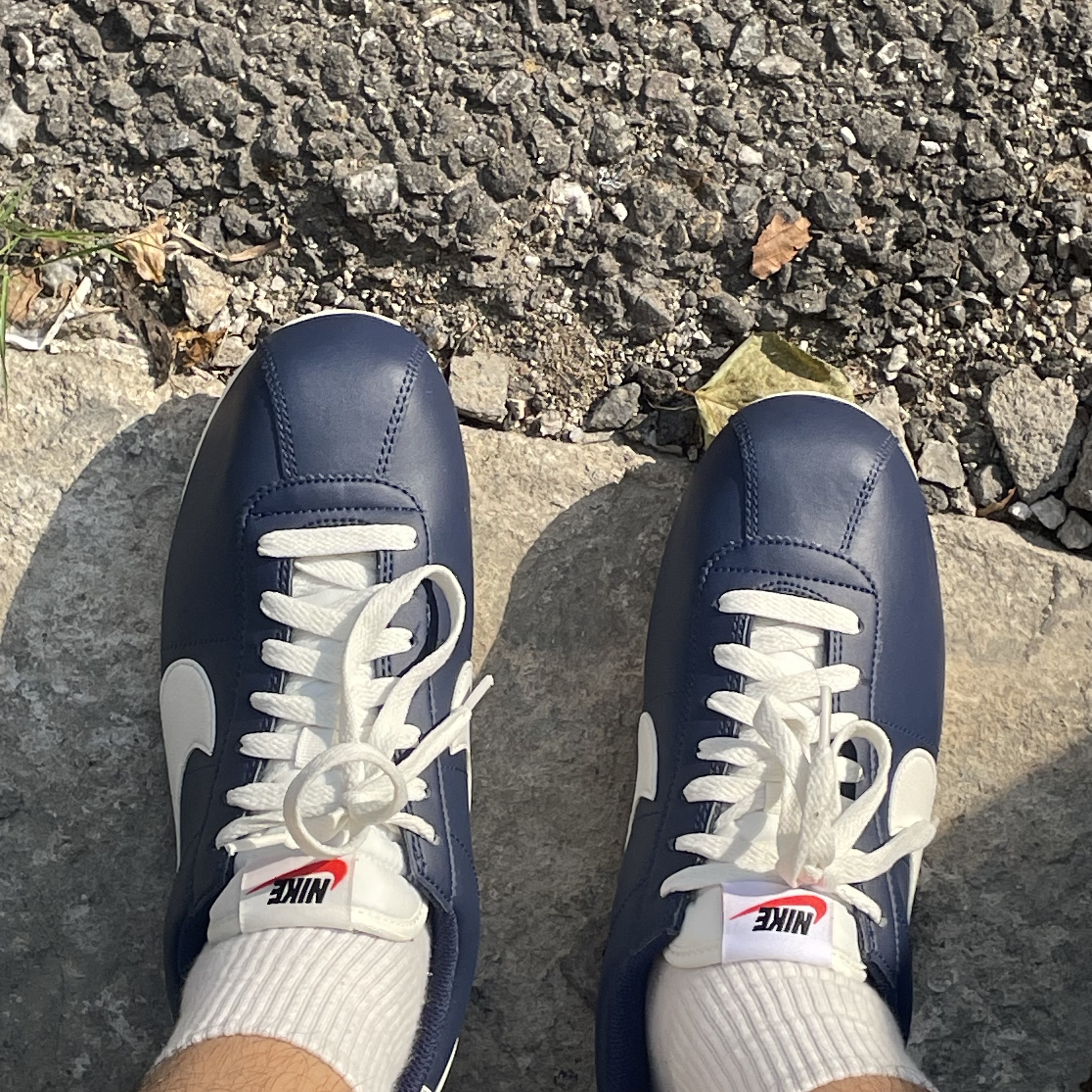 Nike Cortez Midnight Navy 착용 스타일 - 1