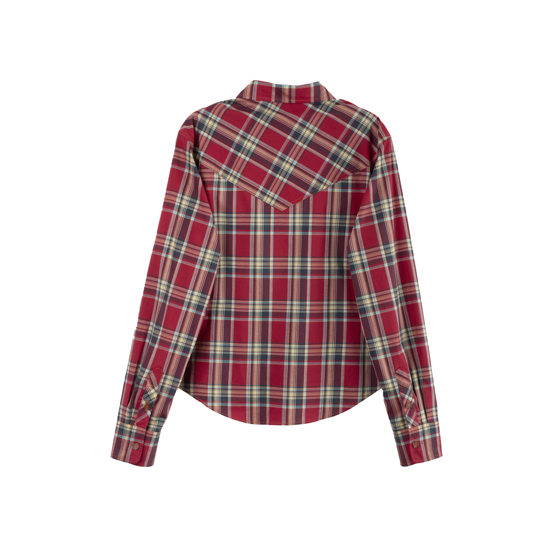 Heretic Western Check Shirt Red 상세 이미지 2