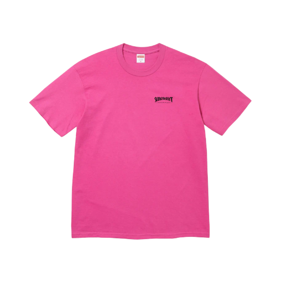 Supreme x Thrasher Cross T-Shirt Fuchsia - 24FW 상세 이미지 2