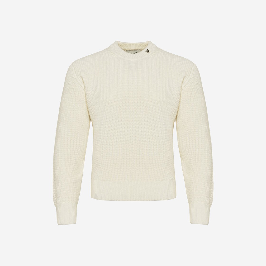 Noice Wool Logo Crew Neck Sweater Ivory 상세 이미지 1