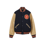 [20% 적립] Polo Ralph Lauren Lined Varsity Jacket Hunter Navy - 24FW