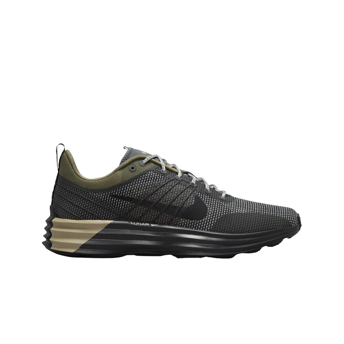 Nike Lunar Roam Black and Medium Olive 상세 이미지 1