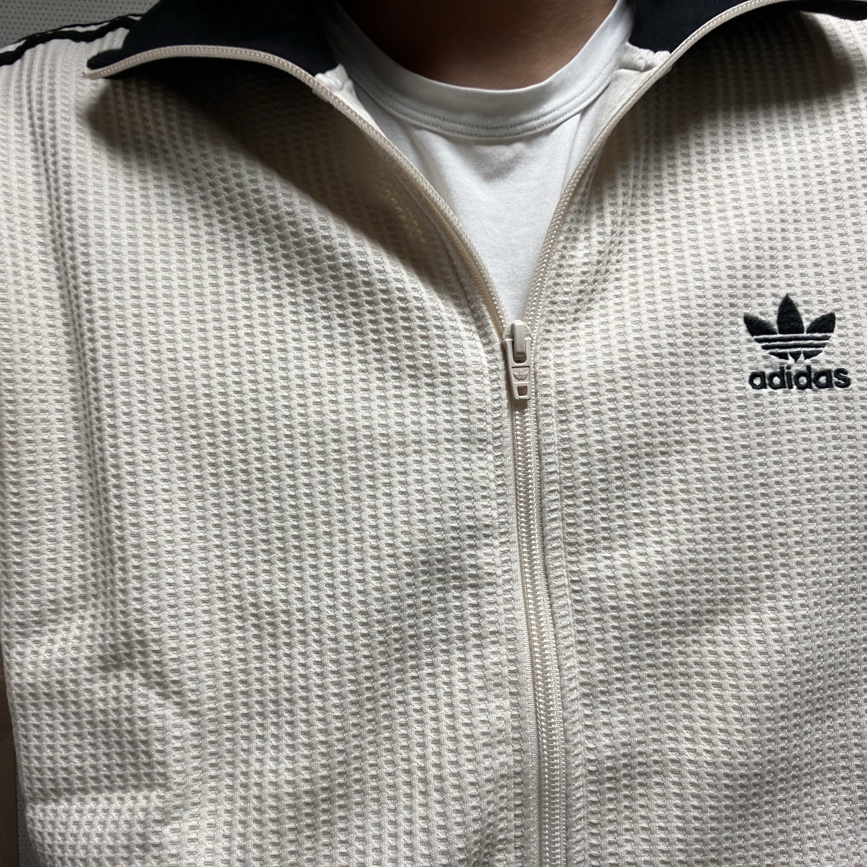 Adidas Waffle Beckenbauer Track Top Wonder White - KR Sizing 착용 스타일