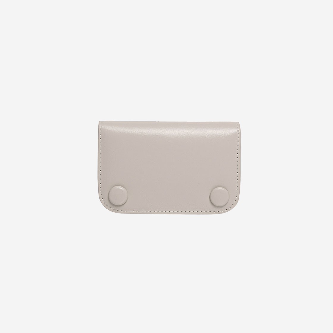 Le Masque Dot Compact Card Wallets Warm Gray 상세 이미지 1