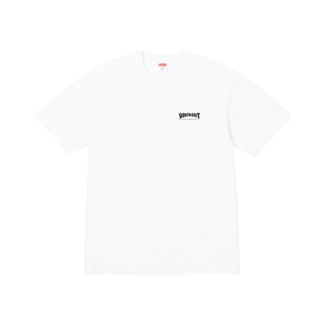 Supreme x Thrasher Cross T-Shirt White - 24FW 상세 이미지 2