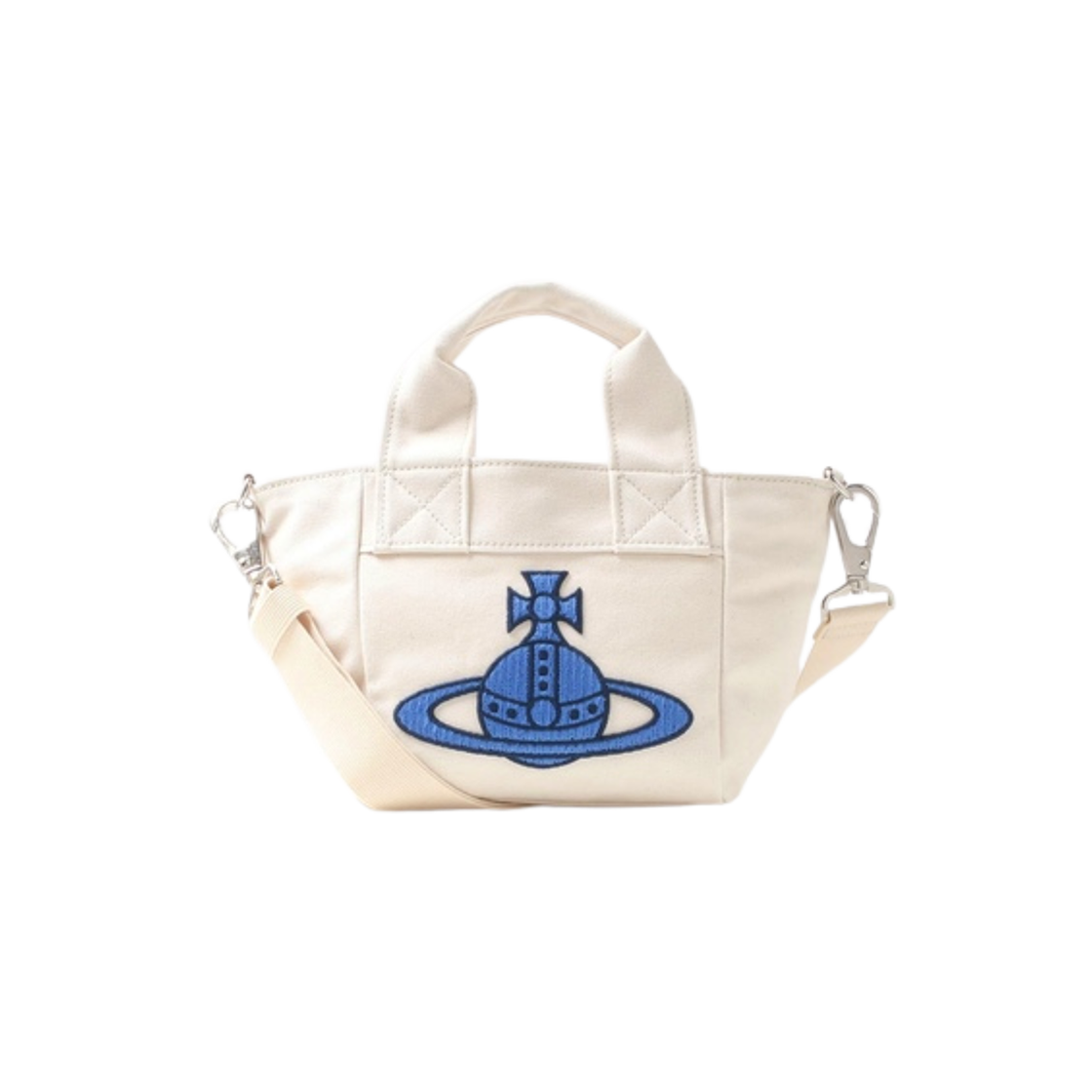 Vivienne Westwood Red Label Canvas Mini Tote Bag White 상세 이미지 1