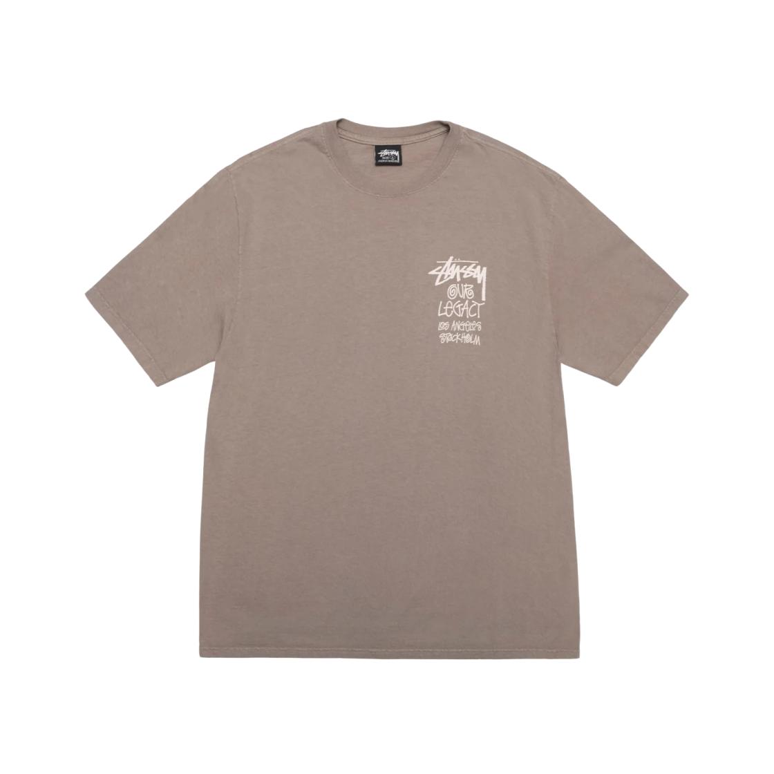 Stussy x Our Legacy Work Shop 8 Ball Pigment Dyed Yin Yang T-Shirt Taupe 상세 이미지 2