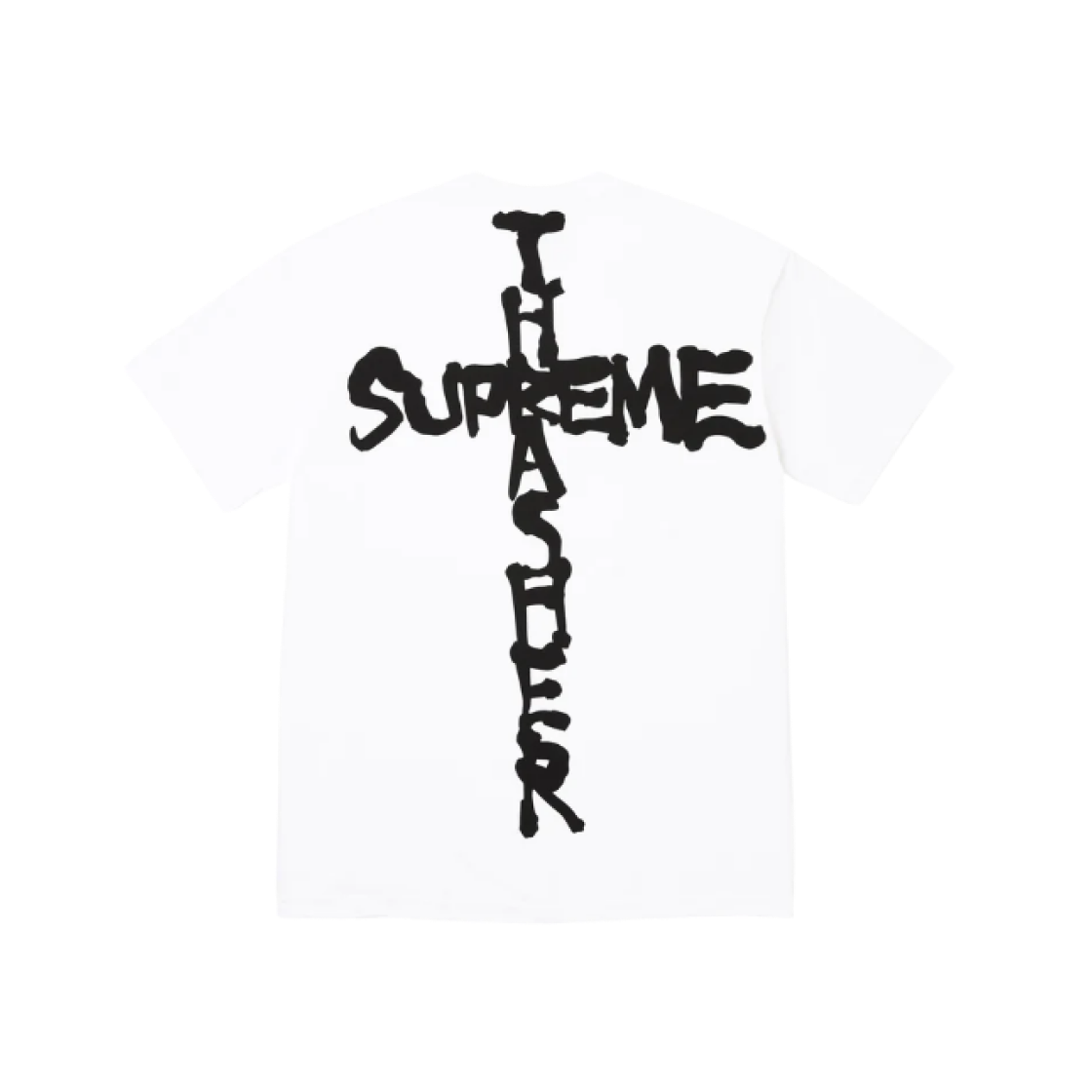 Supreme x Thrasher Cross T-Shirt White - 24FW 상세 이미지 1