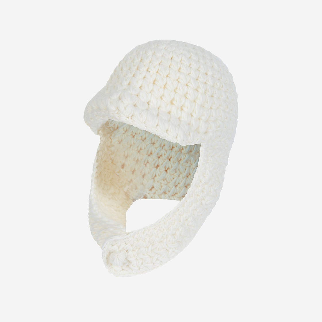 Allincomplete Wool Crochet Trooper Balaclava Cream 상세 이미지 1