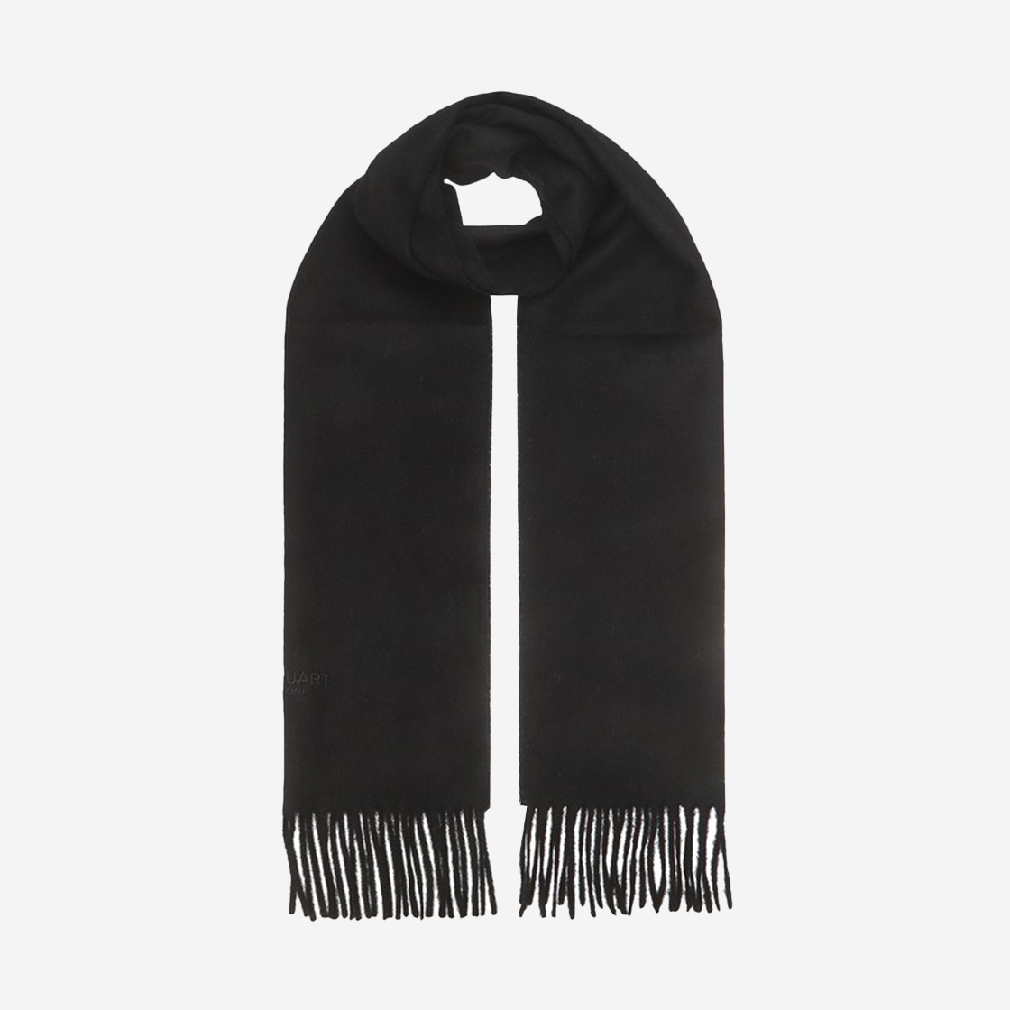 Jillstuart Men's Acc Logo Cashmere Muffler Black 상세 이미지 1