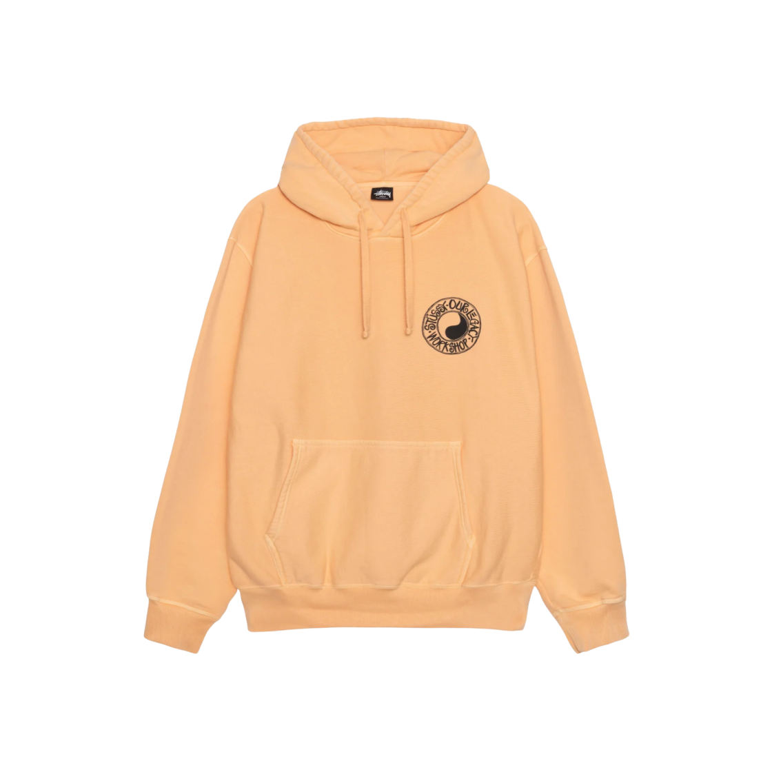 Stussy x Our Legacy Work Shop Pigment Dyed Buana Hoodie Peach 상세 이미지 2