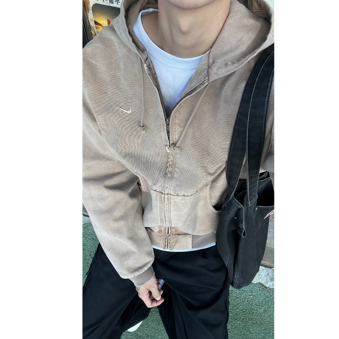 Nike Life Full-Zip Unlined Jacket Hemp - Asia 착용 스타일
