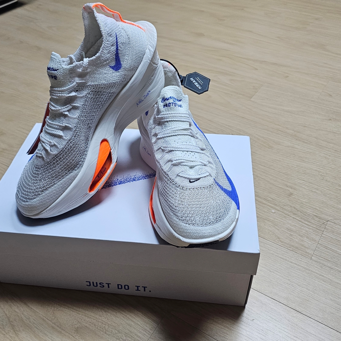 Nike Air Zoom Alphafly Next% 3 Blueprint 착용 스타일