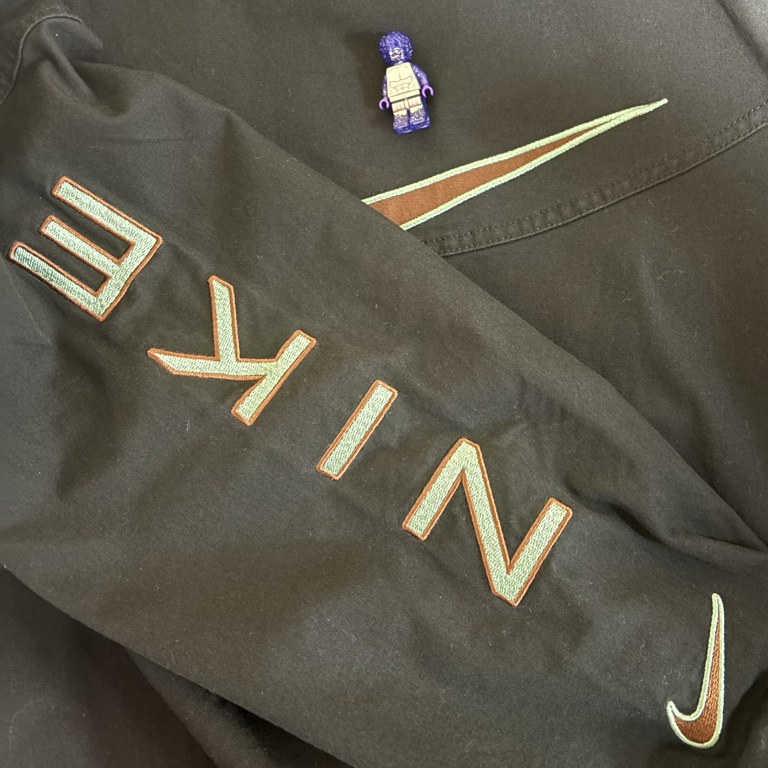Nike Windrunner Canvas Jacket Black - Asia 착용 스타일 - 1