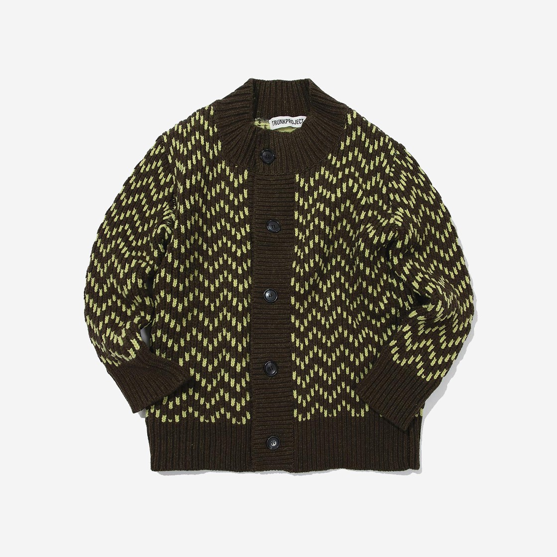 TRUNKPROJECT Zigzag Cardigan Green 상세 이미지 1