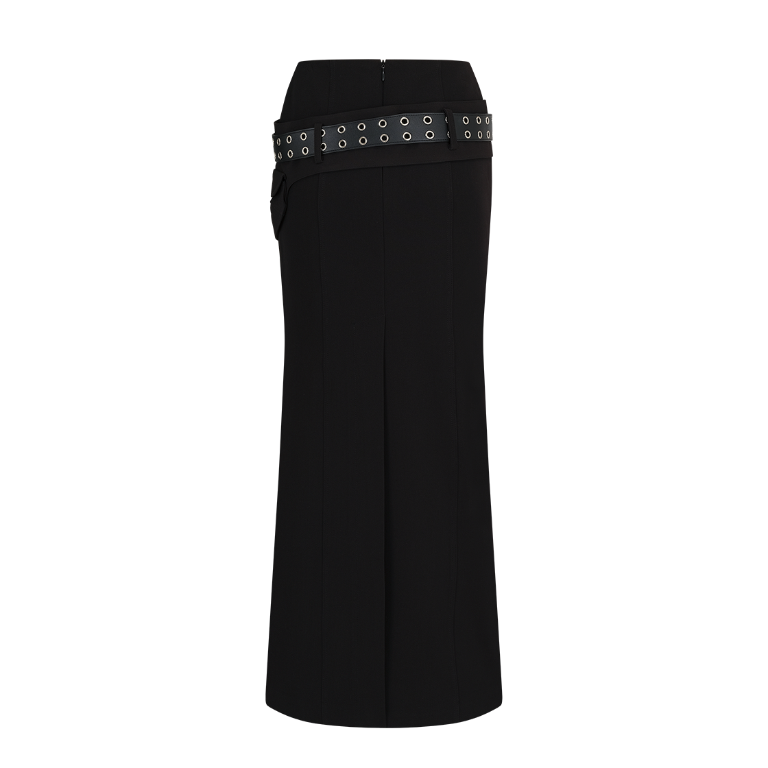 Kashiko Pocket Belt Long Skirt Black 상세 이미지 1