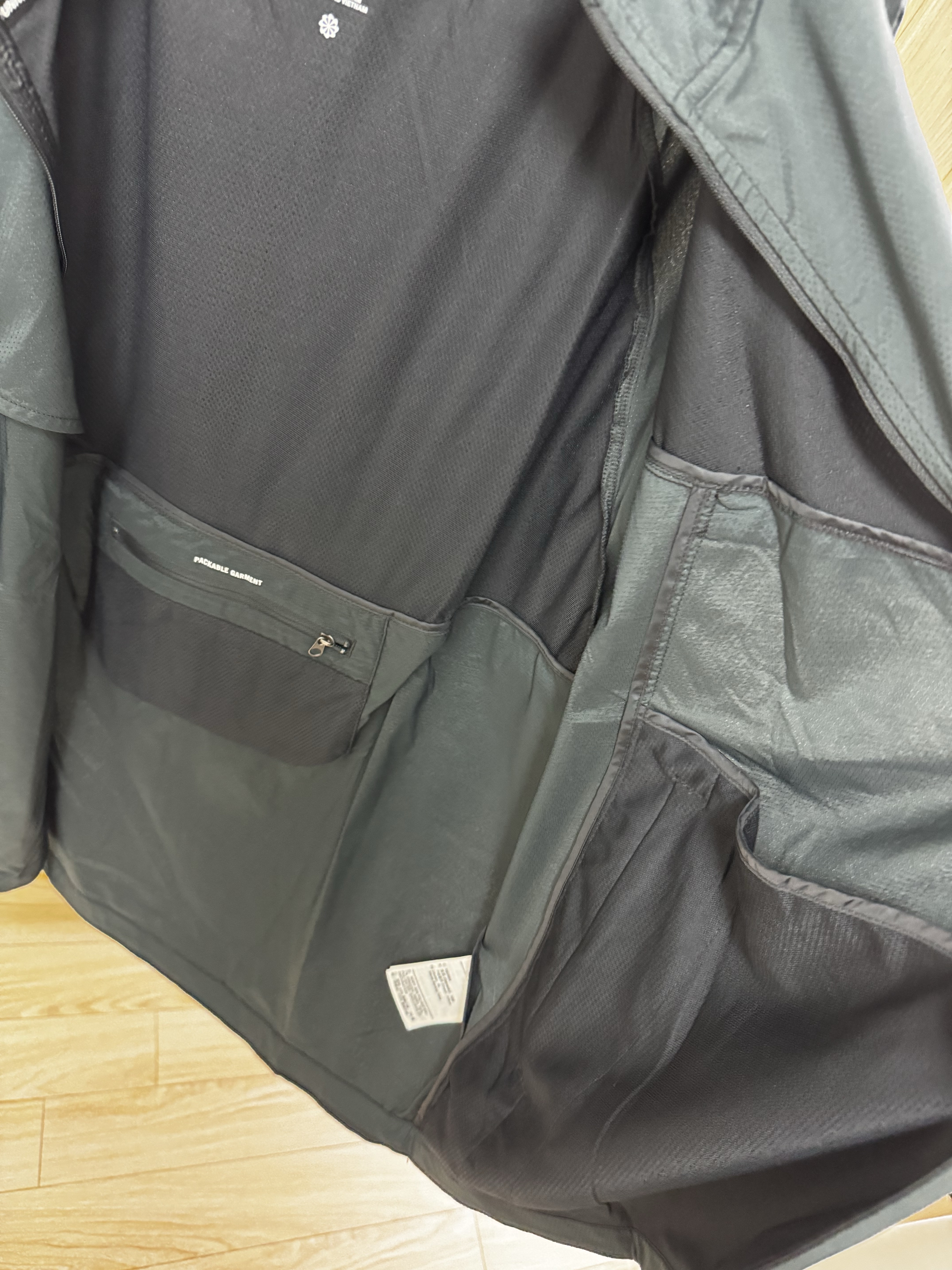 Nike Windrunner Repel Running Jacket Black - Asia 착용 스타일 - 7