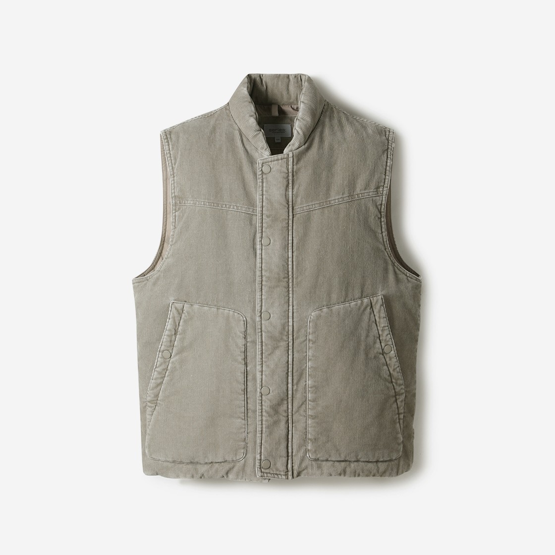 Series Corduroy Down Vest Beige 상세 이미지 1