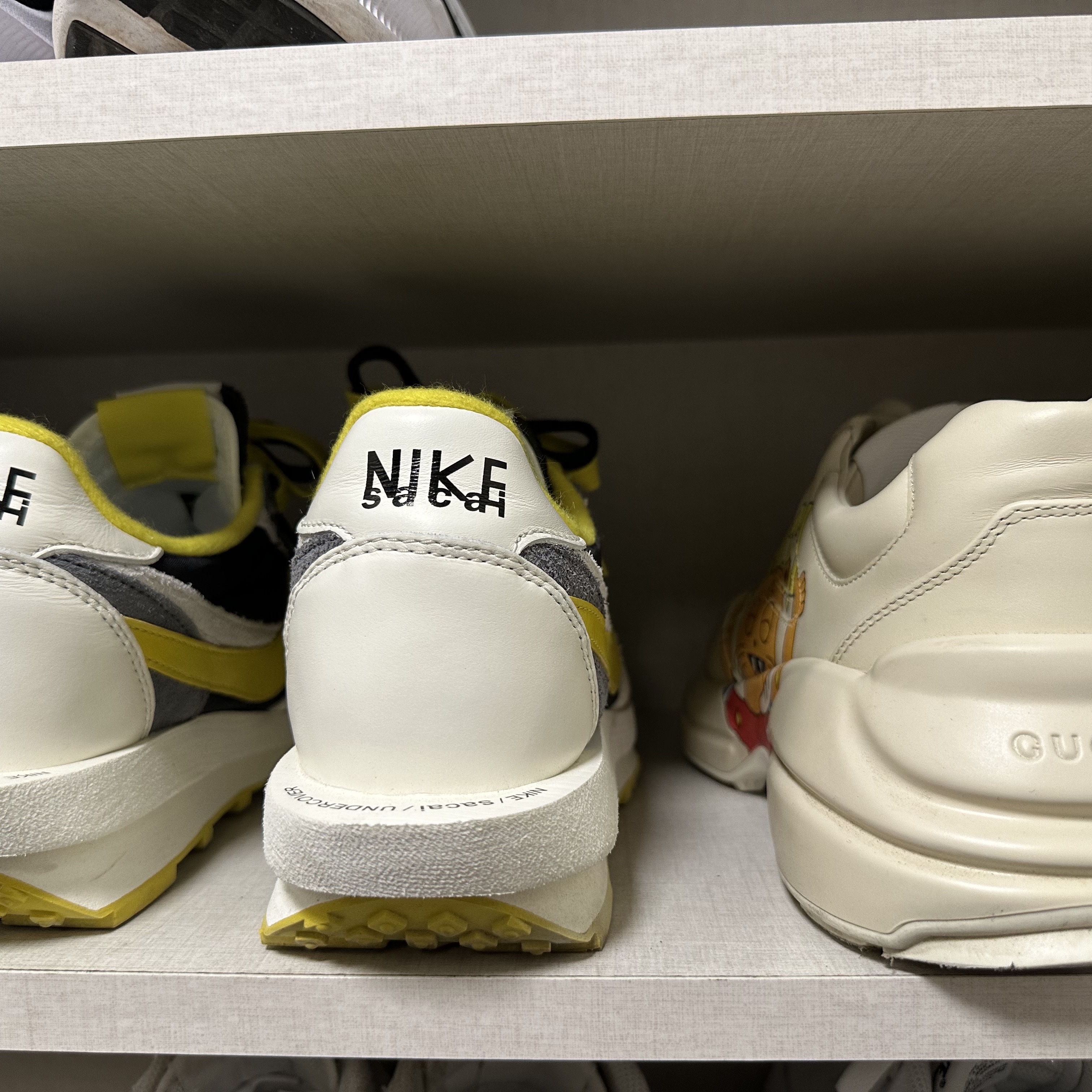 Nike x Sacai x Undercover LDWaffle Black Bright Citron 착용 스타일 - 2