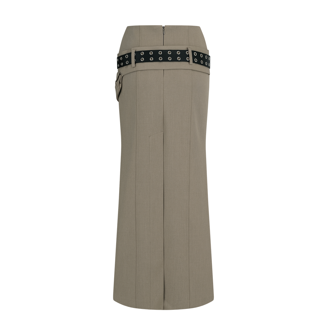 Kashiko Pocket Belt Long Skirt Beige 상세 이미지 2