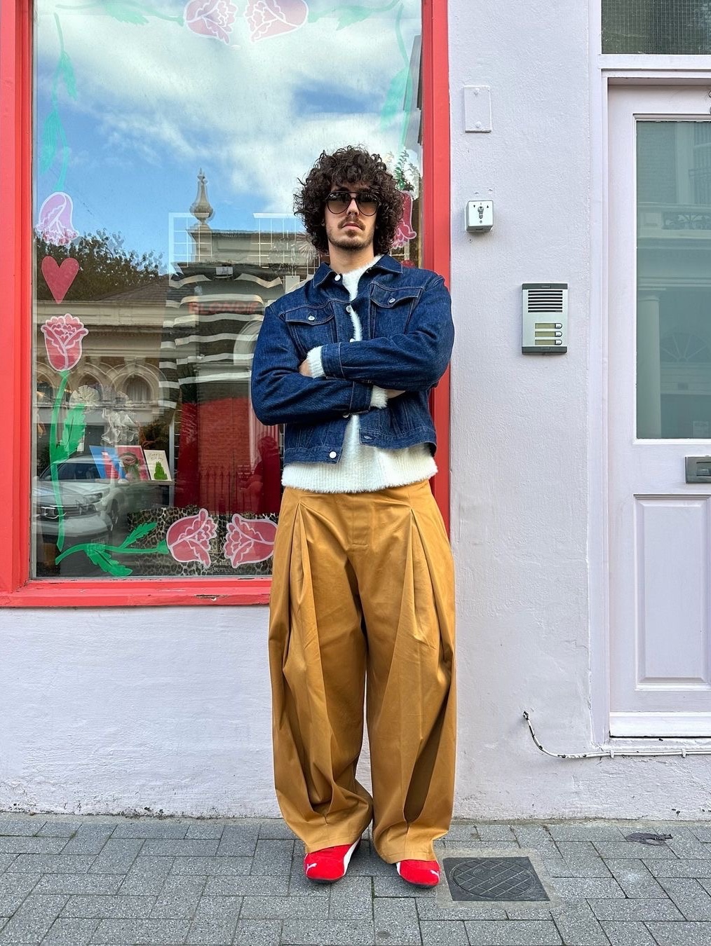 Sage Nation Box Pleat Trouser Sand - 24FW 착용 스타일 - 2