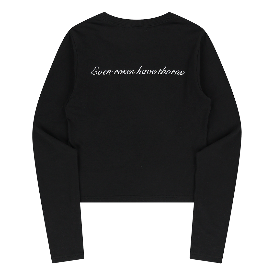 니어 노어 레터링 롱슬리브티 블랙(NIIER NOR Lettering Ls Tee Black) - 2