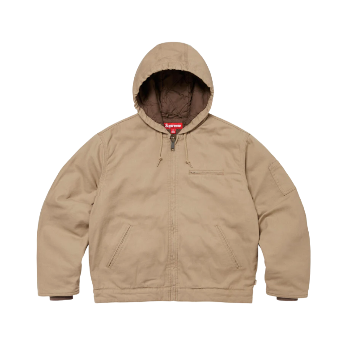 Supreme x Thrasher Hooded Work Jacket Tan - 24FW 상세 이미지 2