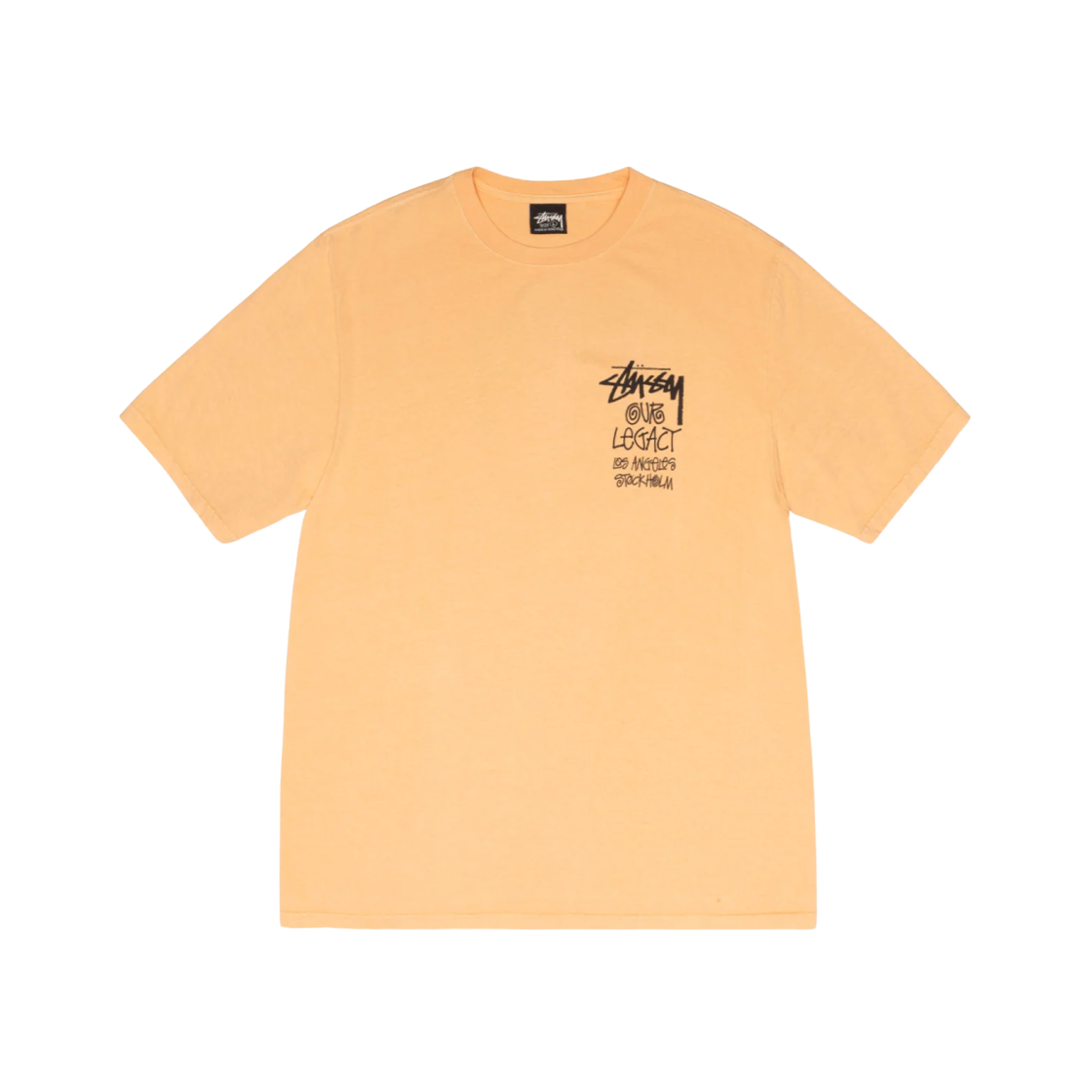 Stussy x Our Legacy Work Shop 8 Ball Pigment Dyed Yin Yang T-Shirt Peach 상세 이미지 2