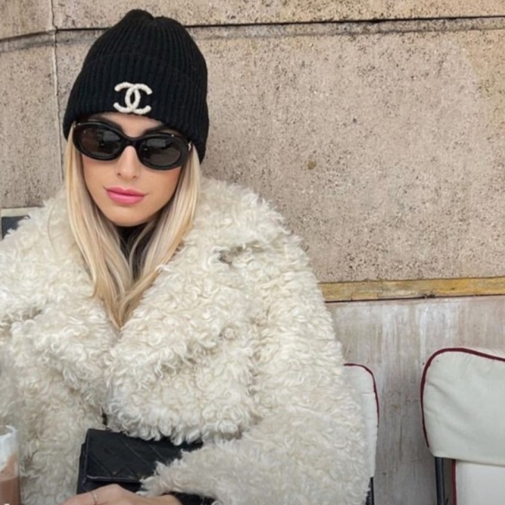 (W) Chanel Beanie Cashmere Silk & Black 착용 스타일