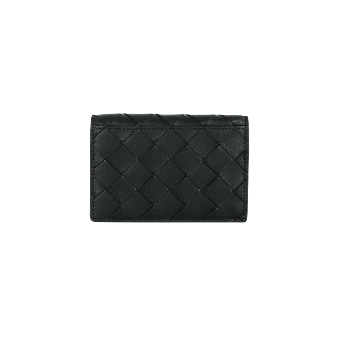 Bottega Veneta Intrecciato Foldover Top Card Case Black 상세 이미지 2