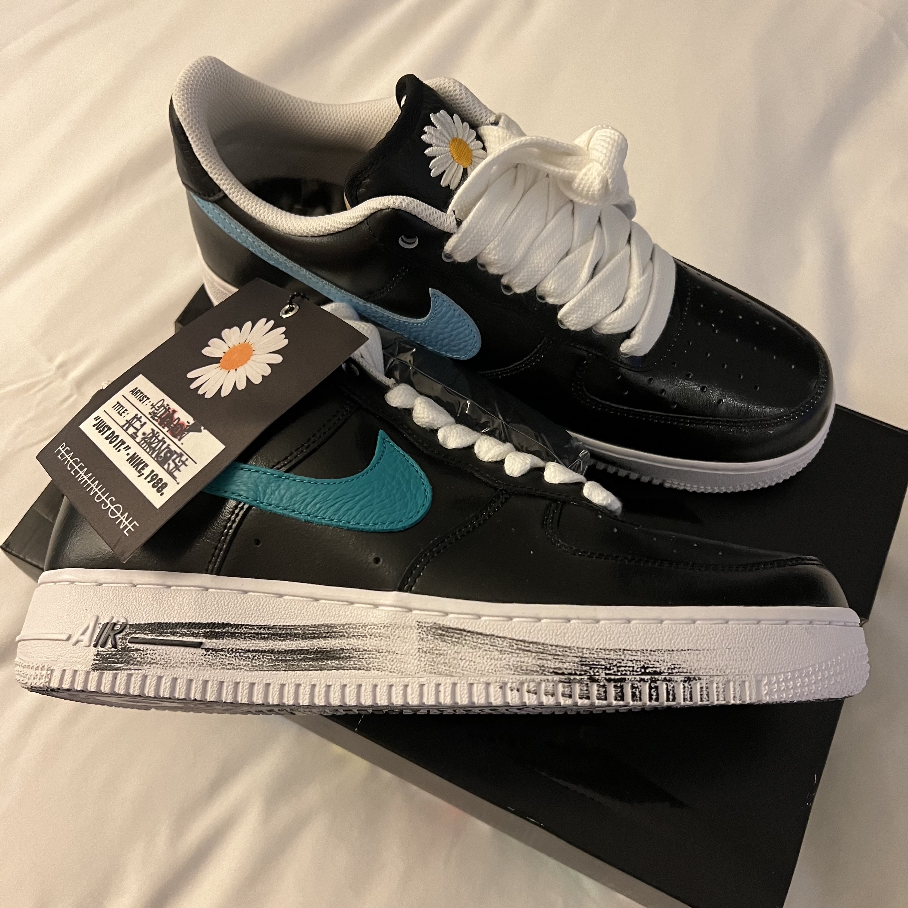 Nike x Peaceminusone Air Force 1 Low Para-Noise 3.0 Black and Multicolor 착용 스타일 - 1