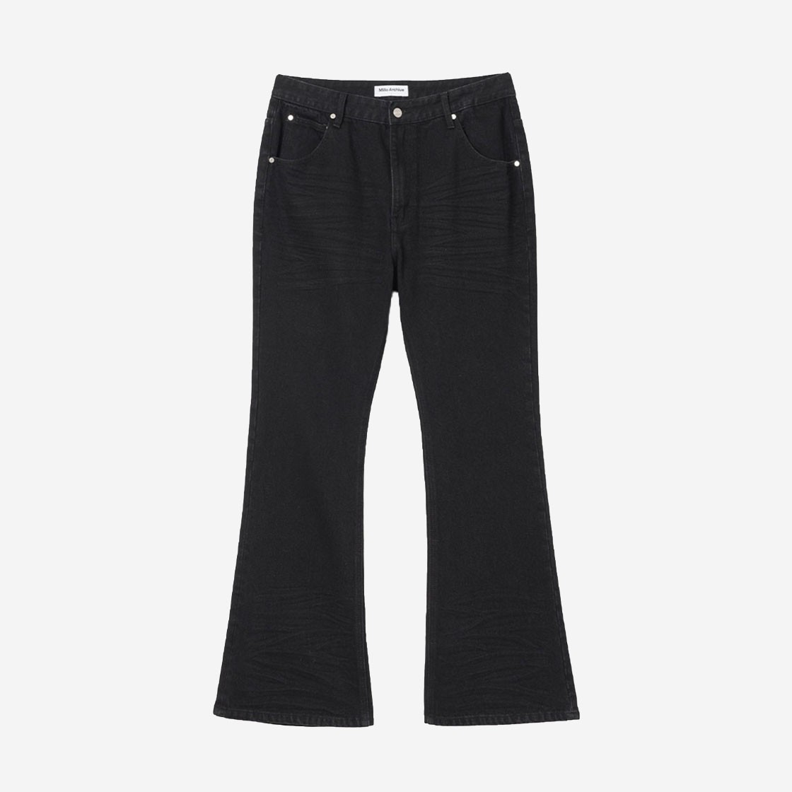 Millo Archive Constructed Flare Jeans Black 상세 이미지 1